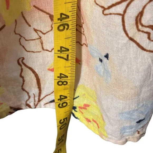 Style & Co. Floral Print Long Sleeve Button-Front Midi Dress Petite Medium - Picture 10 of 15